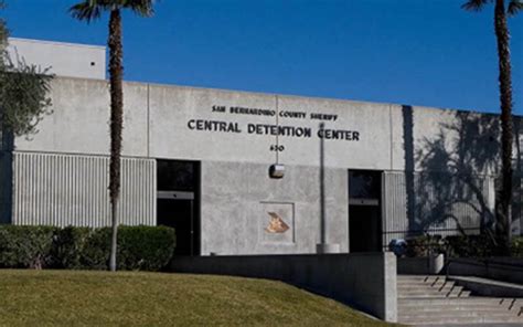 San Bernardino, CA City Jail View. The San Bernardino County Jail (CDC) houses male and female inmates. There is 3 major county jail facilities in San Bernardino County, West Valley Detention Center, Adelanto Detention Center and San Bernardino CDC. The San Bernardino County jail never closes so neither do we.